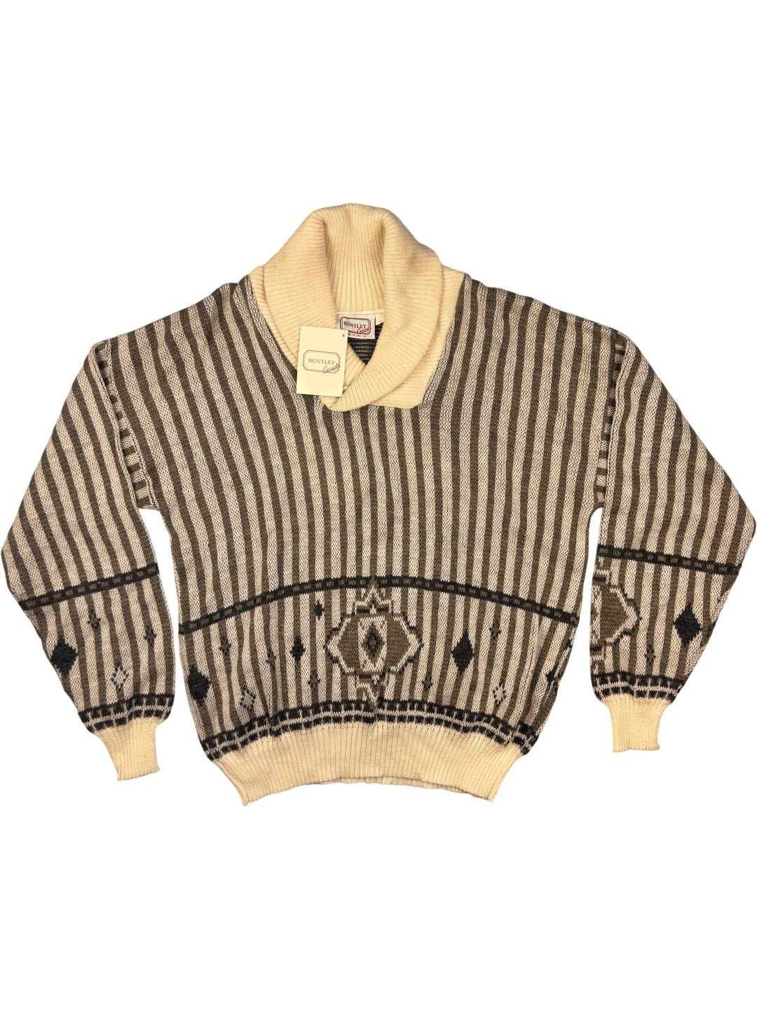 Bentley Casuals Striped Sweater - M - Think Vintage
