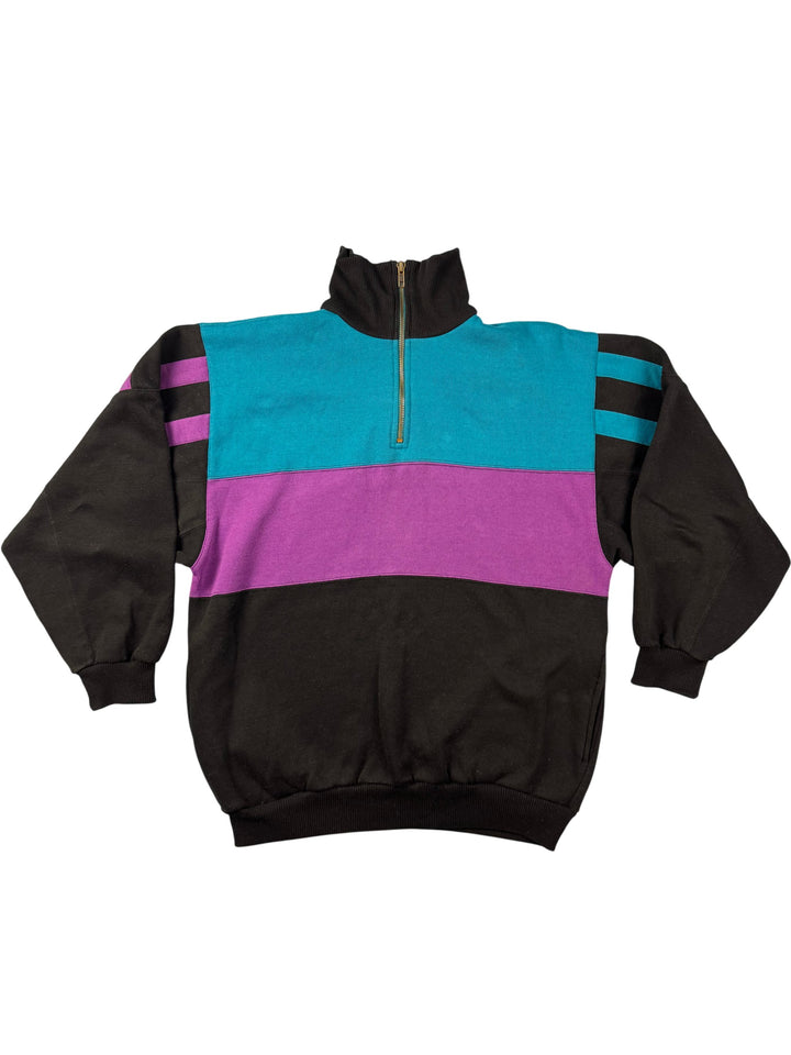 Rodeo Multicolor Half-Zip Sweatshirt - Think Vintage