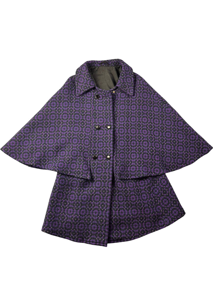 The Weavers Loft Wool Cape Welsh tapestry - Think Vintage