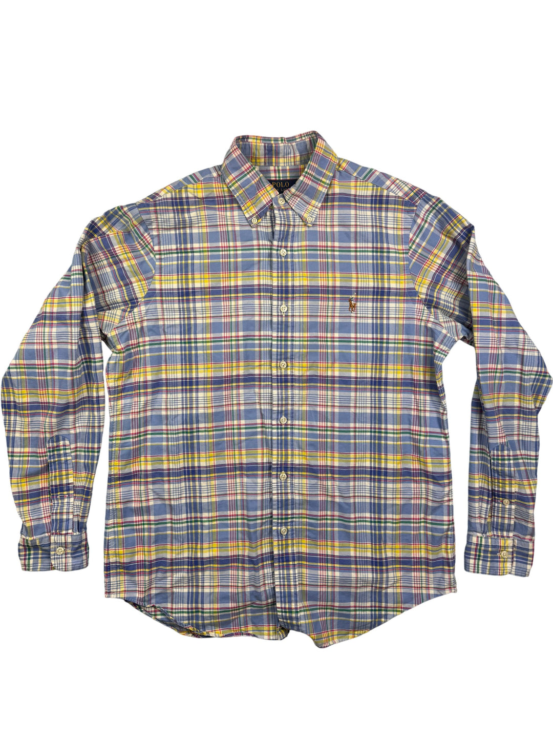 Polo Ralph Lauren Multicolor Plaid Long Sleeved Shirt - L - Think Vintage