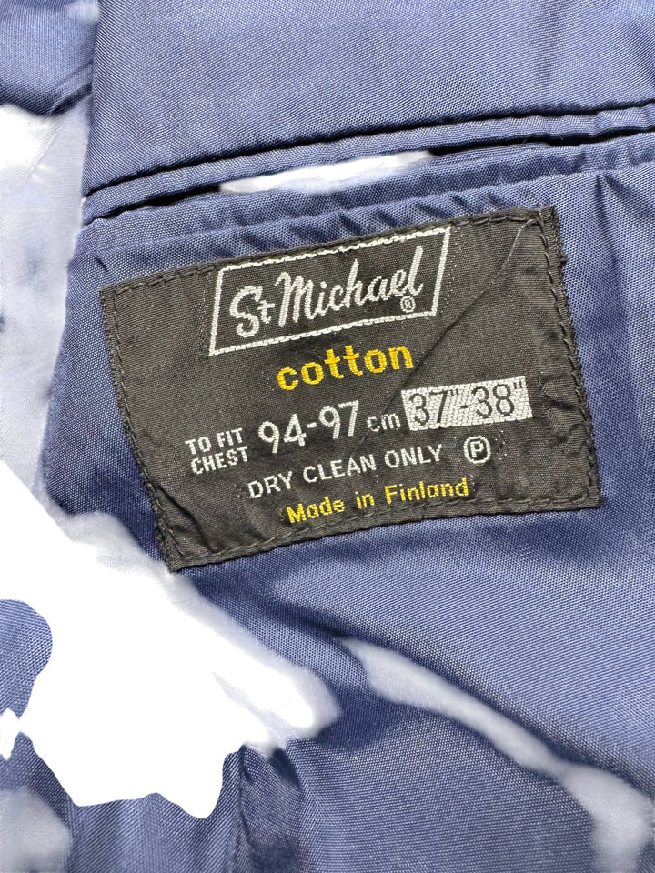 Blue velvet Jacket - S - Think Vintage