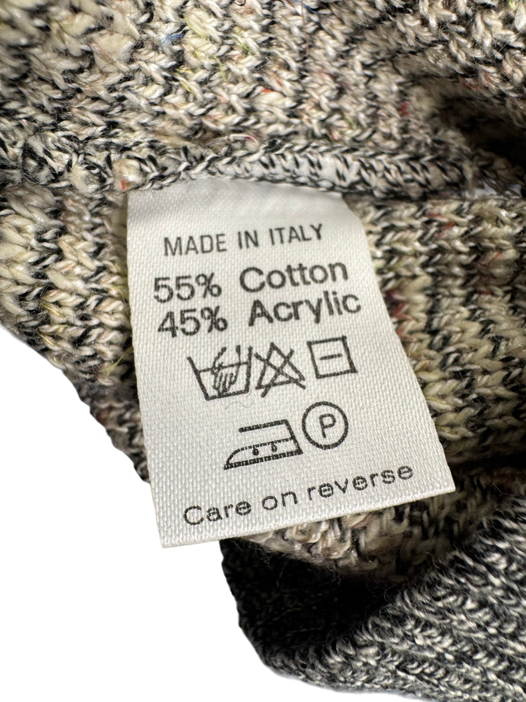 Bentley Abstract Pattern Italian Sweater - L - Think Vintage