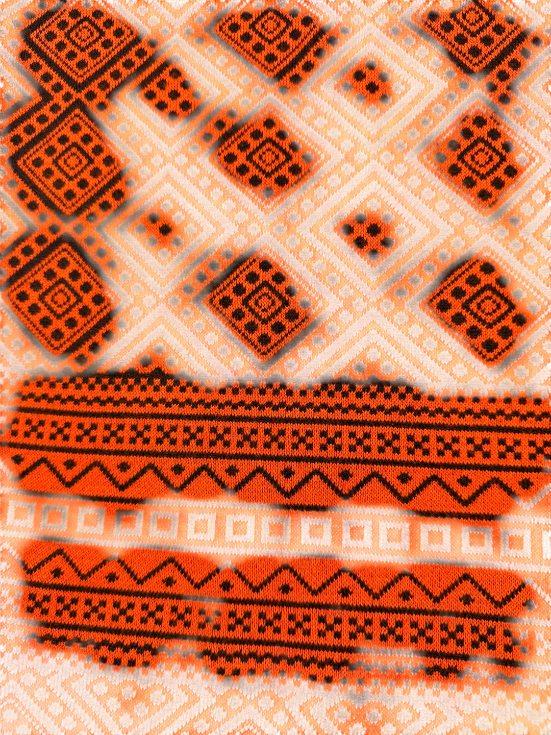 Louis Feraud Geometric Knit Skirt - Think Vintage