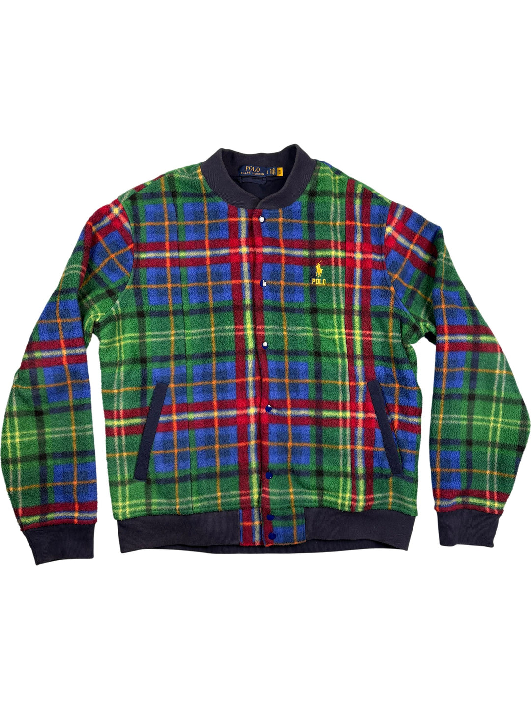 Polo Ralph Lauren Plaid Wool Jacket - L - Think Vintage