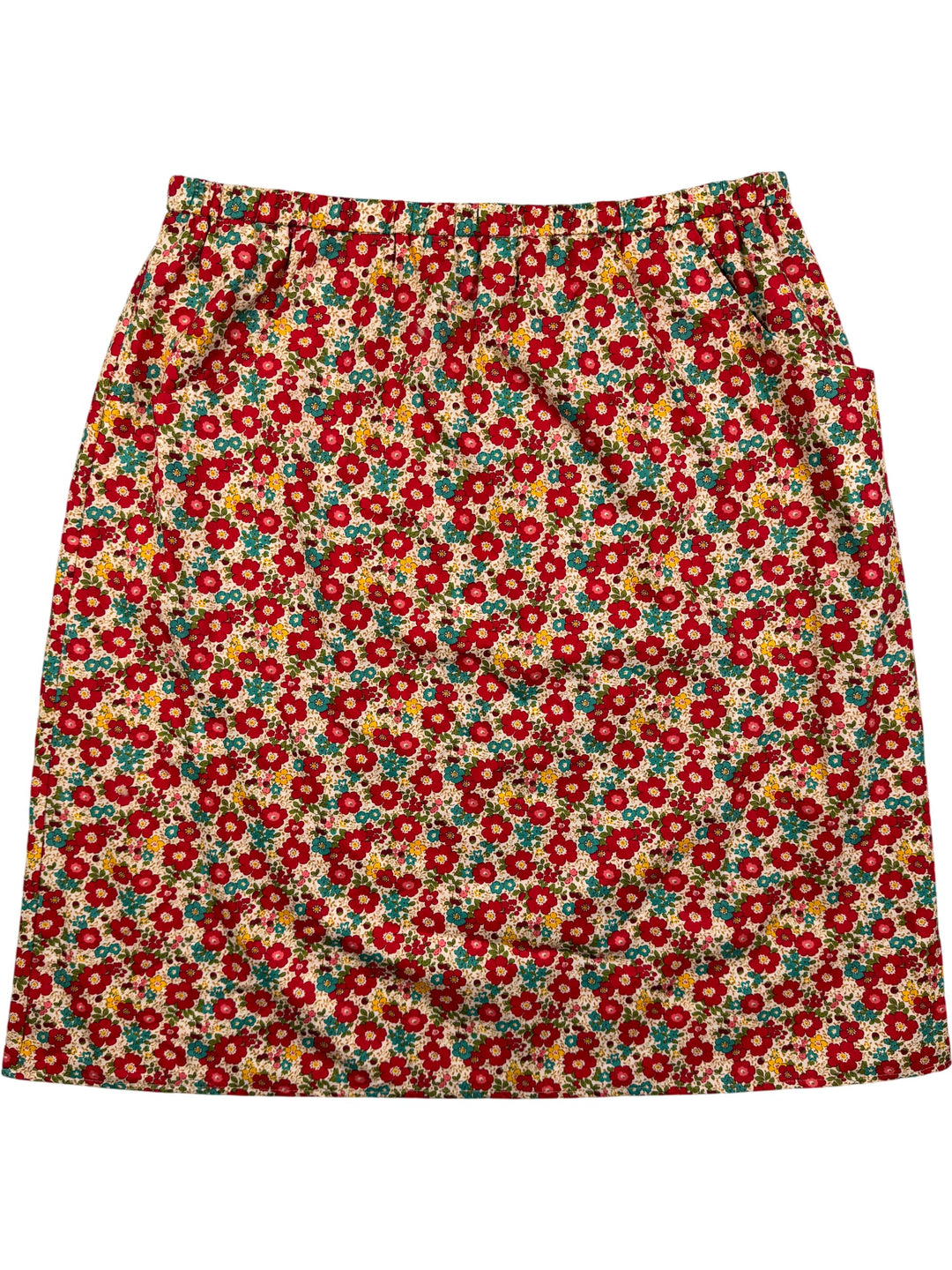 Floral Patterned A-Line Skirt - M - Think Vintage