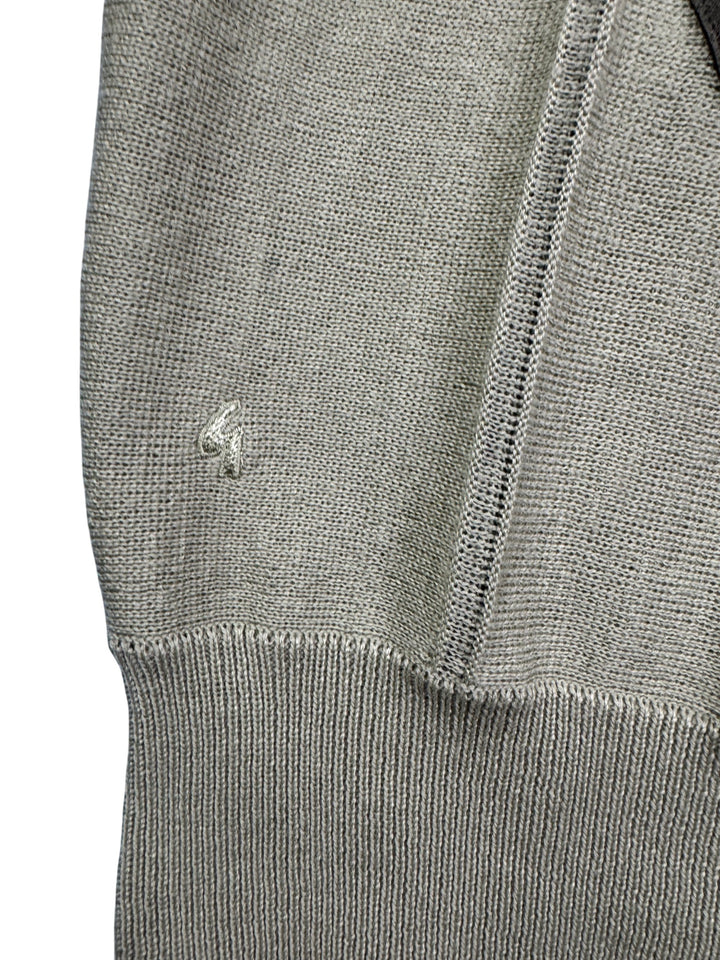 Gabicci Beige V-Neck Sweater - M - Think Vintage