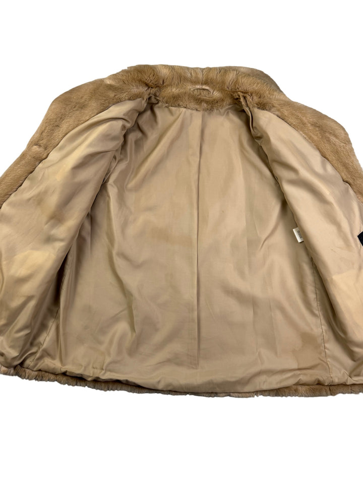 1960s Faux Fur Coat - S - Think Vintage