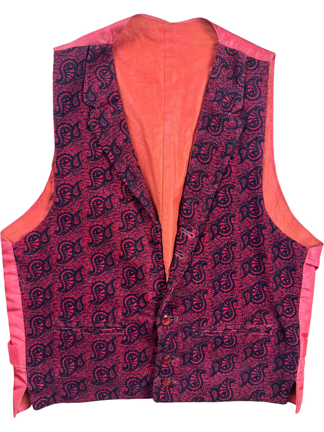 Red Satin Waistcoat