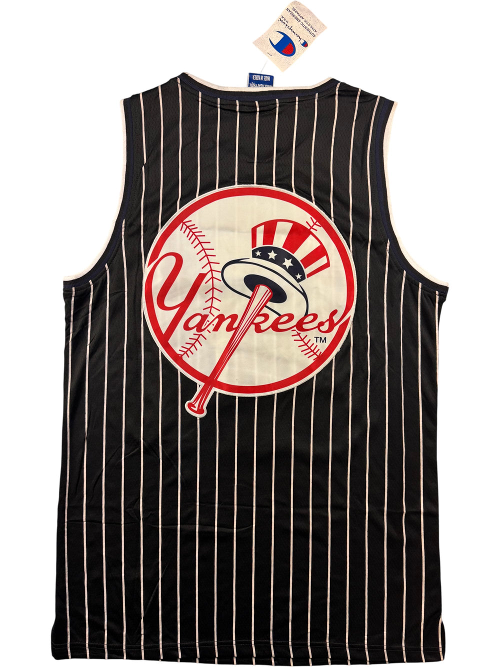 Champion Yankees Sleeveless Sports Jersey - XL - Think Vintage