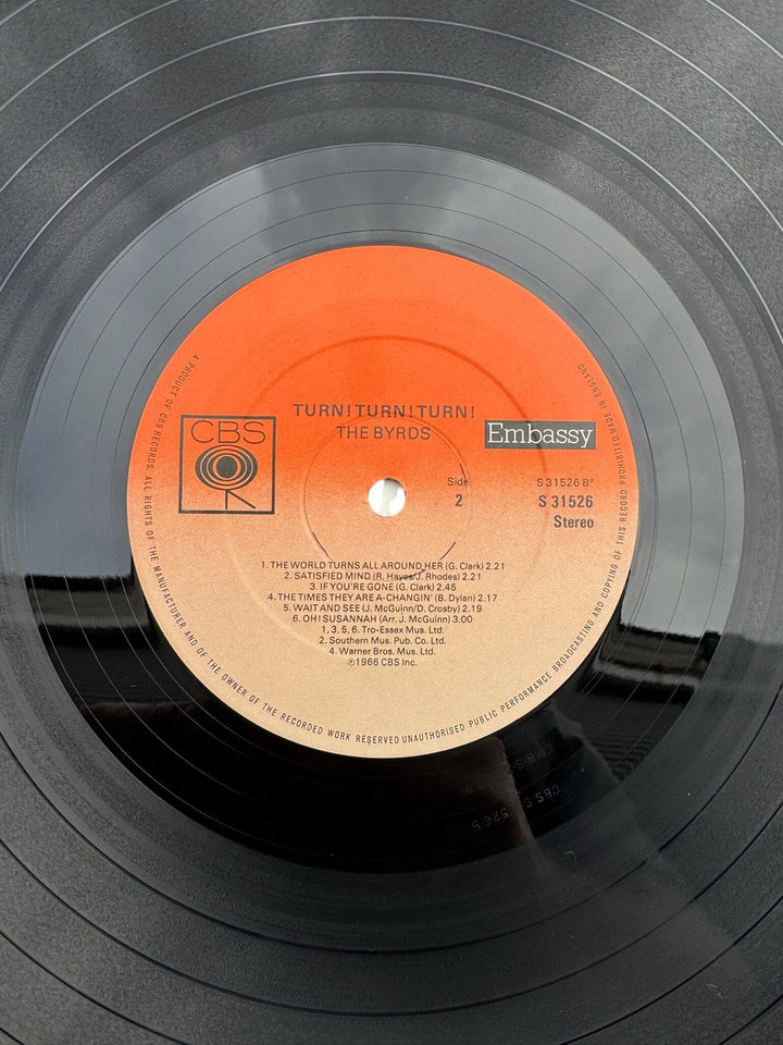 The Byrds Turn! Turn! Turn! Vinyl Record- Very Good