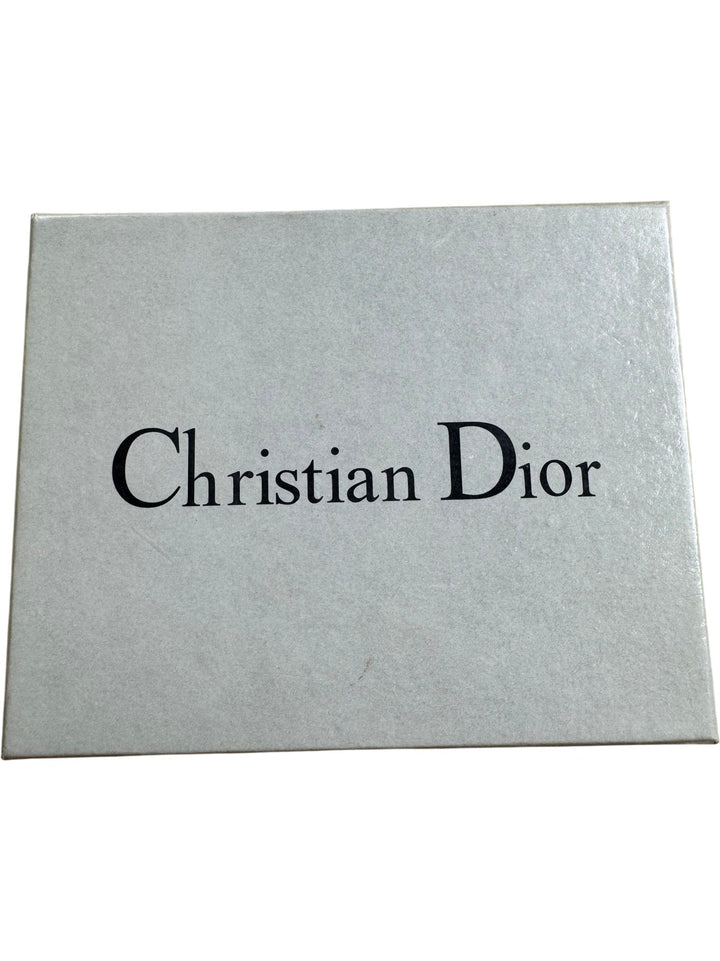 Christian Dior Blue Floral Pattern Wallet