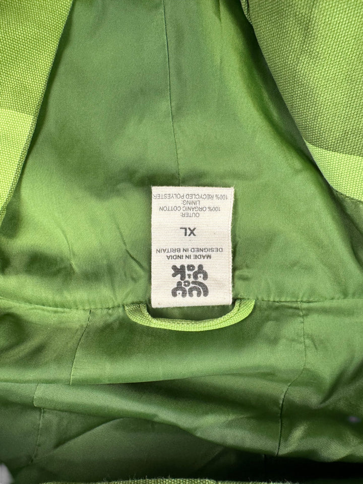 Lucy & Yak Green Checkered Hooded Jacket -XL