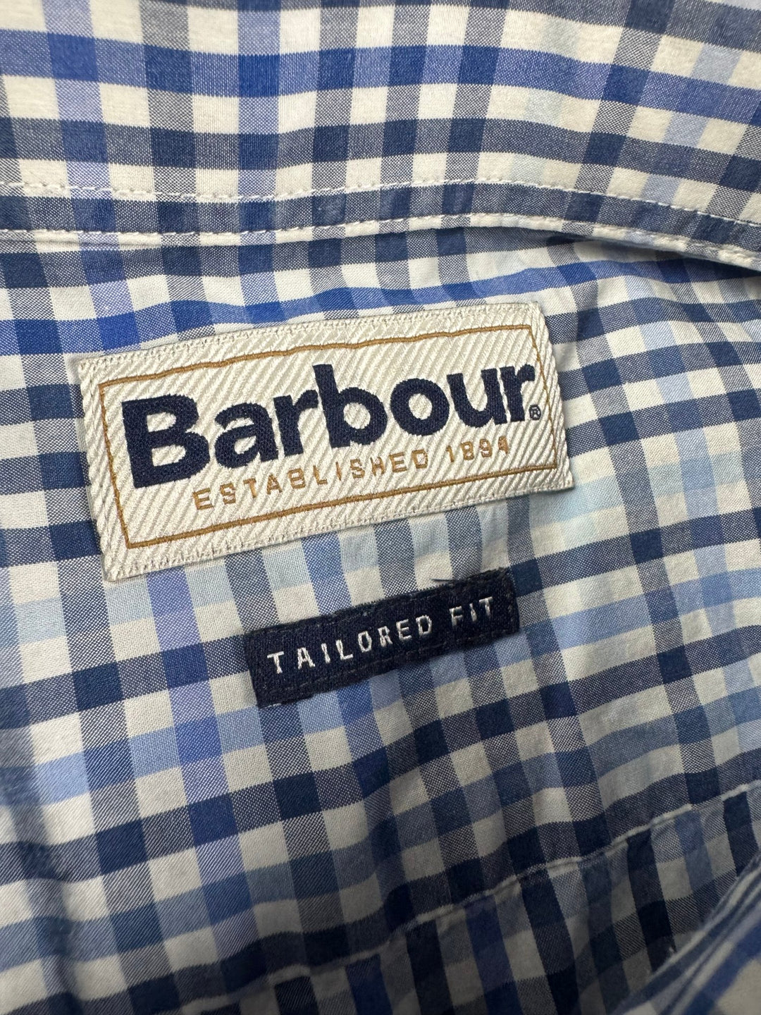 Barbour Blue Checkered Long Sleeve Shirt
