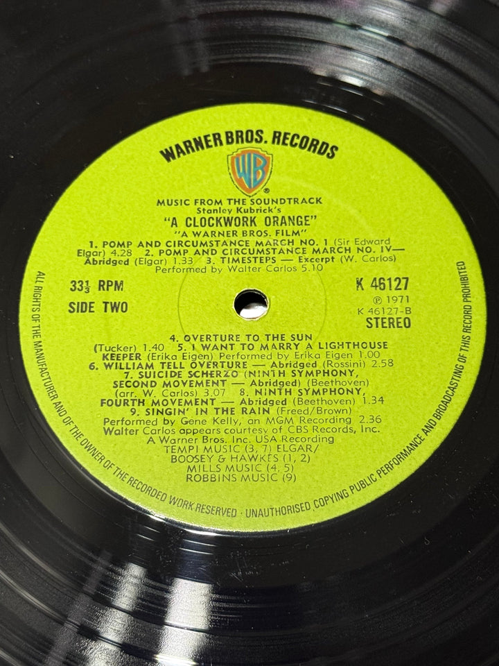 Stanley Kubrick's A Clockwork Orange Soundtrack Vinyl - Think Vintage