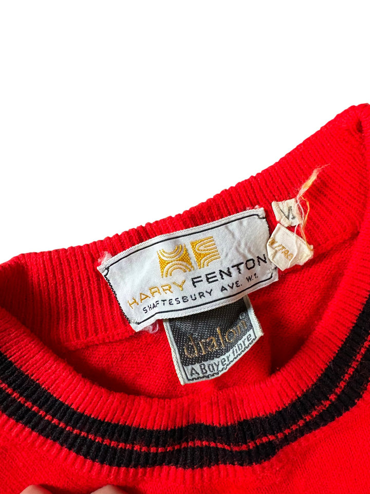 1960s Harry Fenton Red Sweater - S