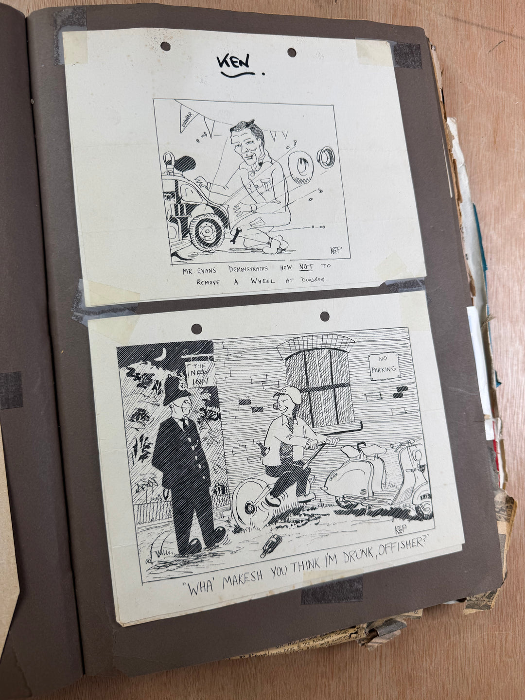 Vintage Scooter Archive Scrapbook – Original Photos, Newspaper Cuttings, Posters & Ephemera