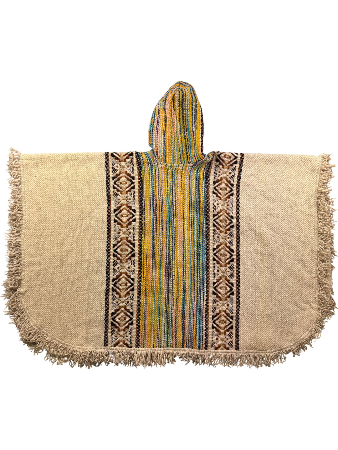 Milmarte Hooded Wool Poncho - one size