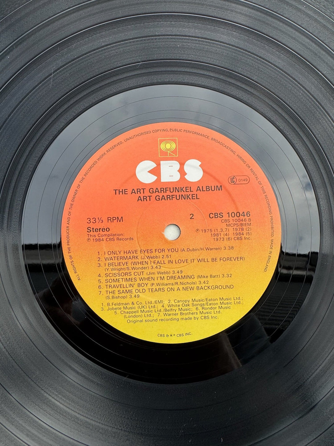 The Art Garfunkel Album Vinyl- Very Good