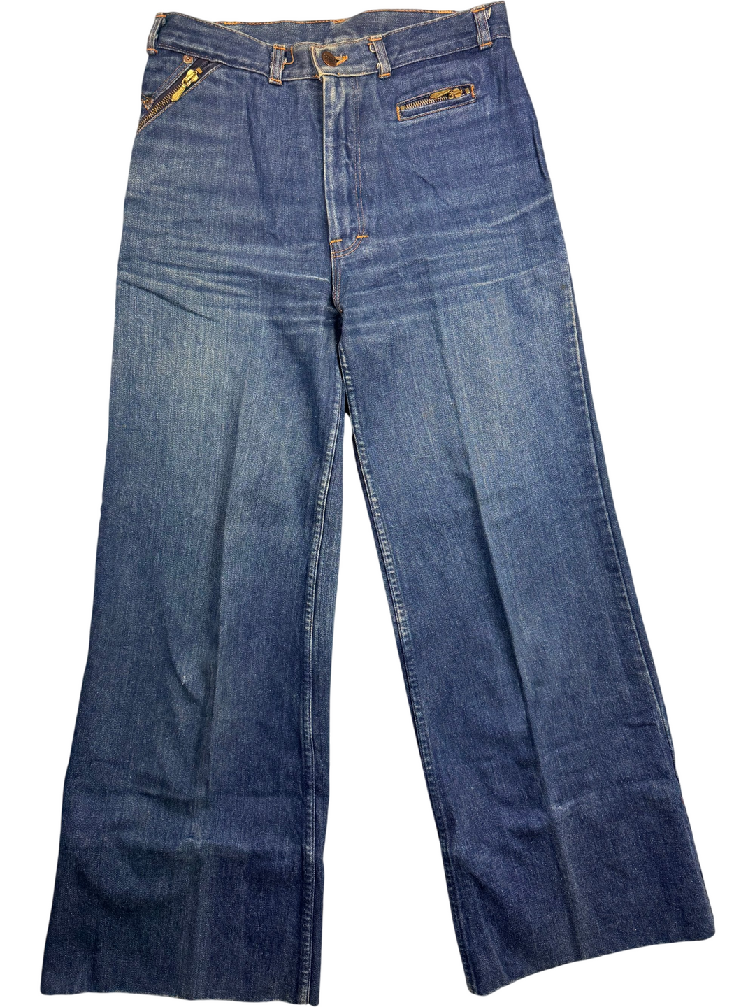 Falmer 70's Denim Stone Wash Jeans - Think Vintage