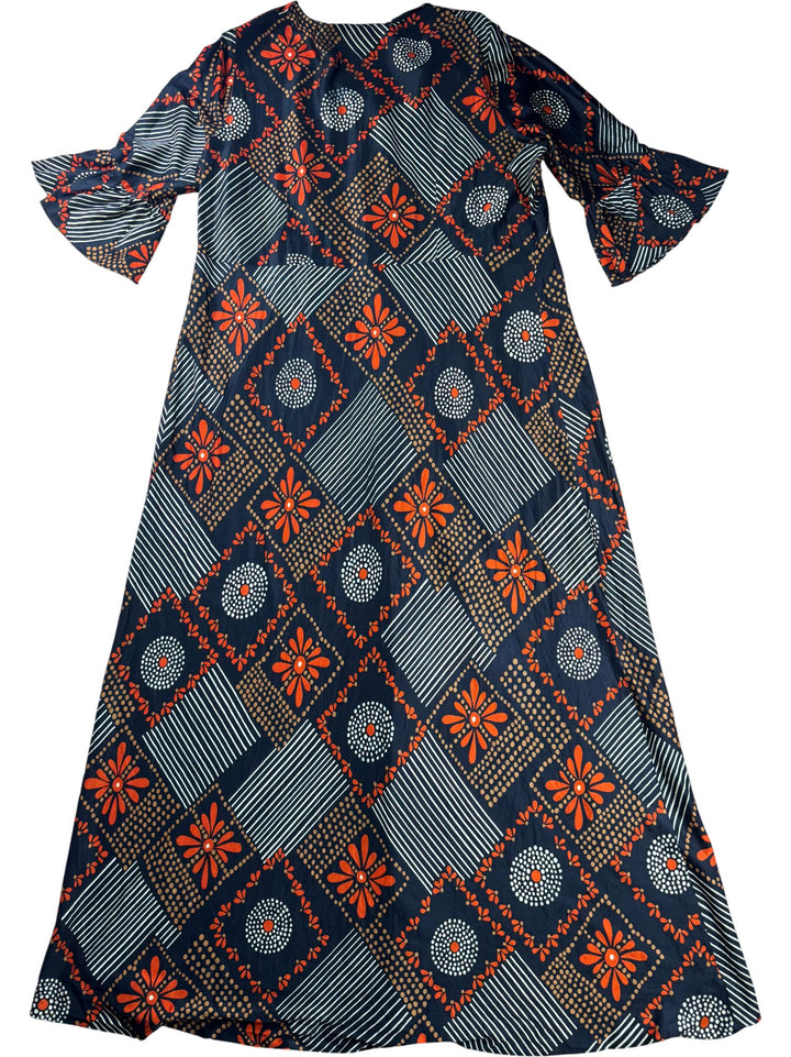 Floral Geometric Patterned Dress - M/L