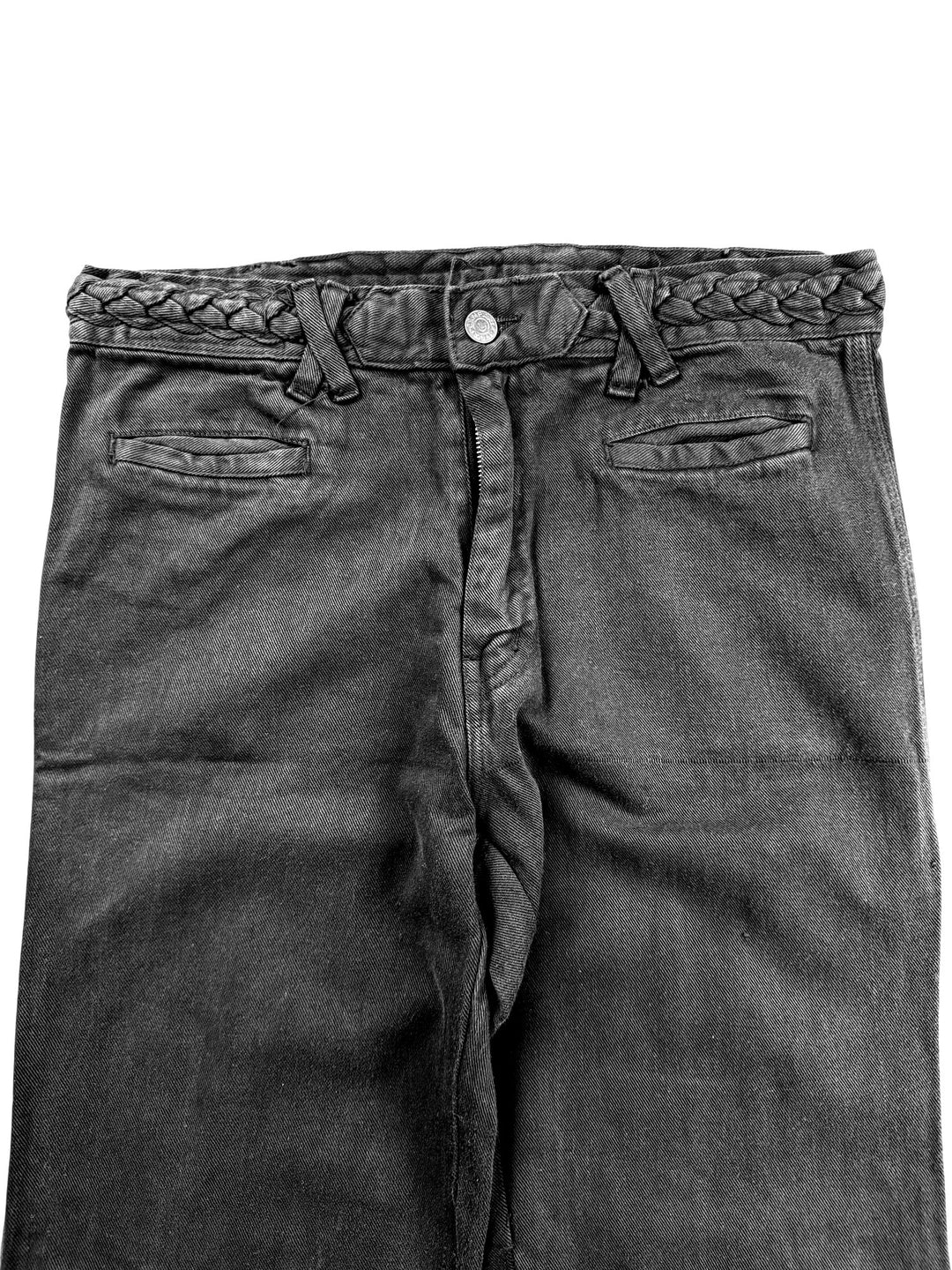 Campan Black Braided Waist Trousers - W31