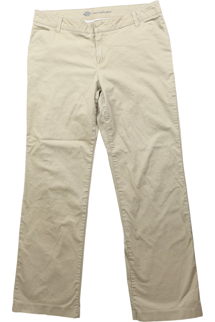 Dickies Khaki Relaxed Fit Trousers - Think Vintage