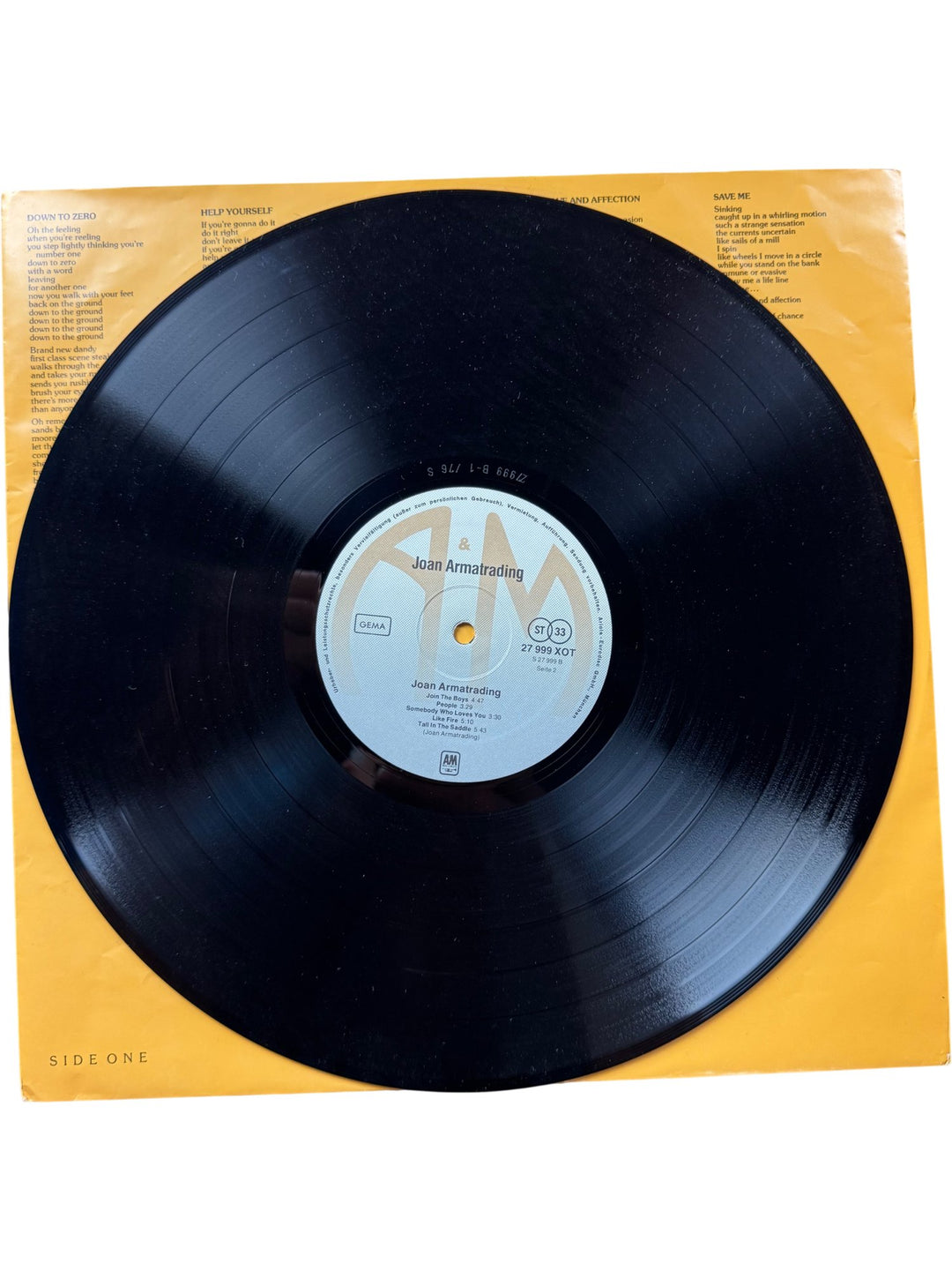 Joan Armatrading Vinyl Record - Very Good