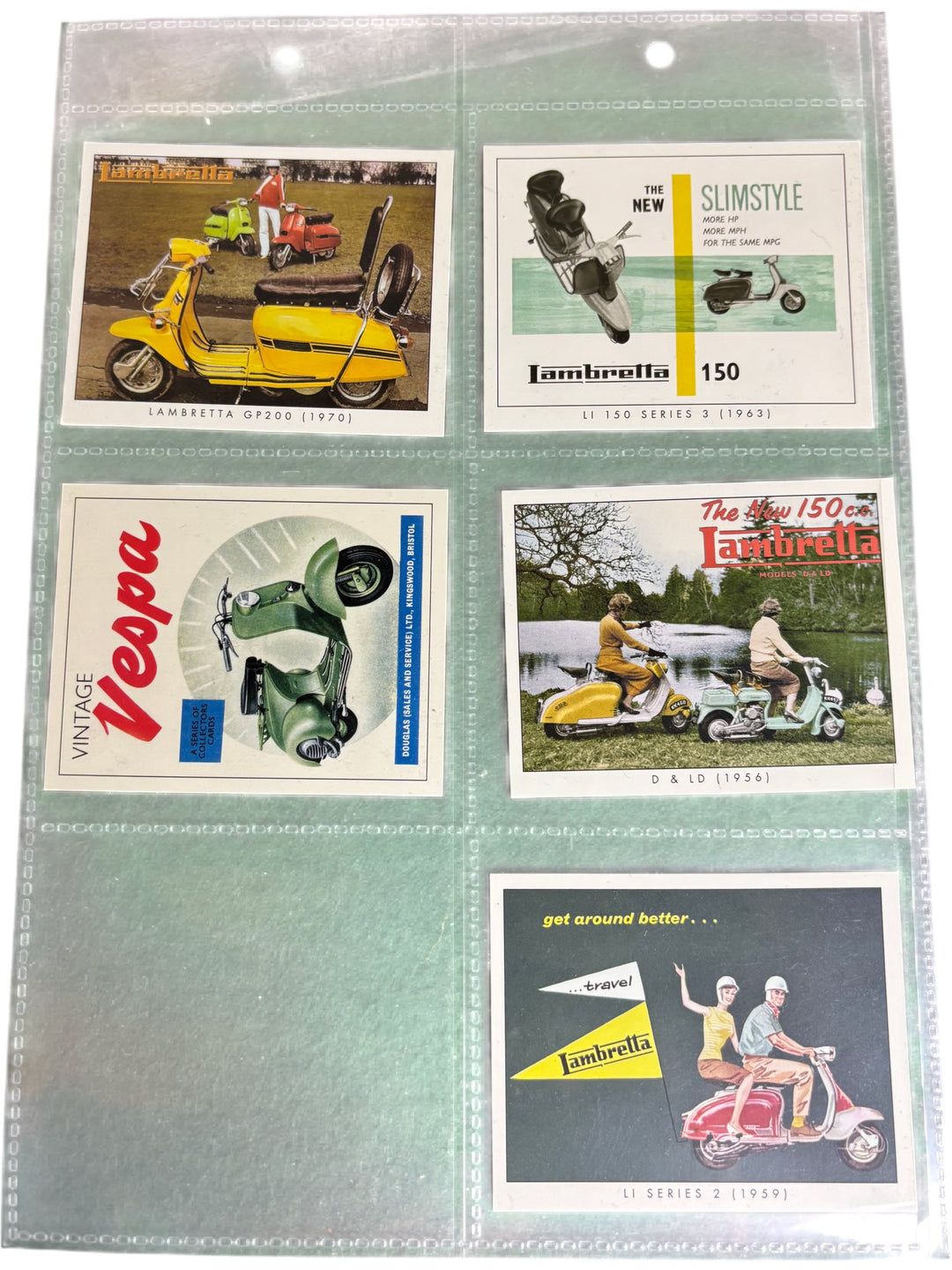 Vespa Lambretta Vintage Scooter Collectors Cards Set - Think Vintage