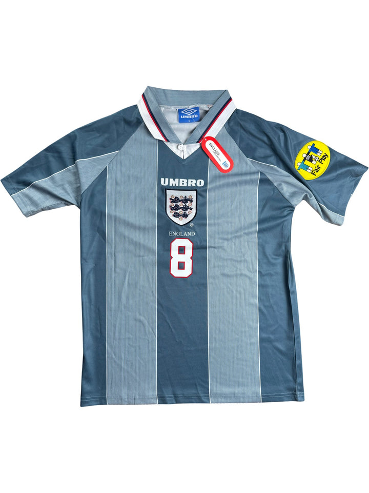 1996 England Football Shirt 'Gascoigne 8' - M