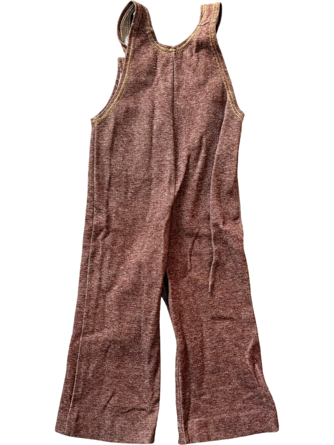1970s Brown Corduroy Dungarees - Age 1/2