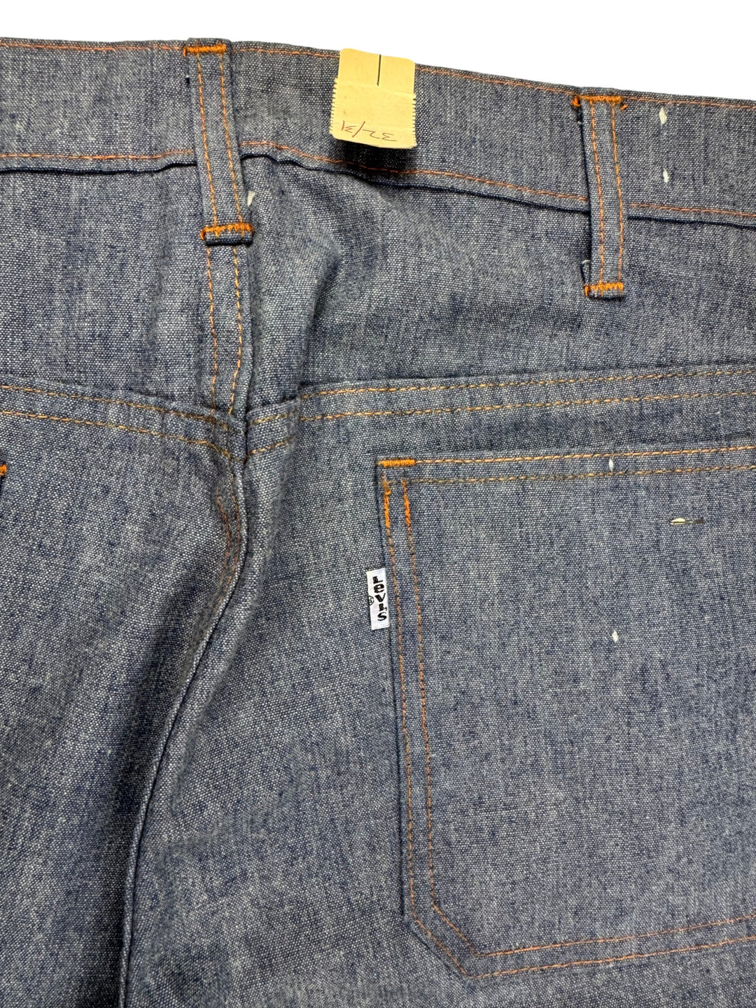 Deadstock 1970s Levi's Straight Leg Contrast Stitch Jeans - Think Vintage
