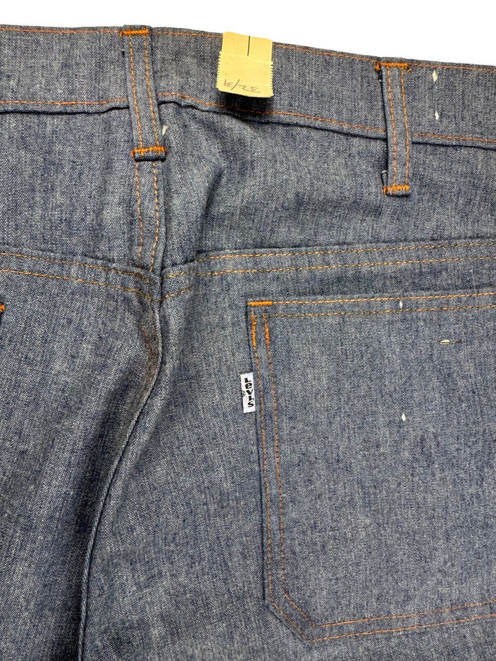 Deadstock 1970s Levi's Straight Leg Contrast Stitch Jeans - Think Vintage