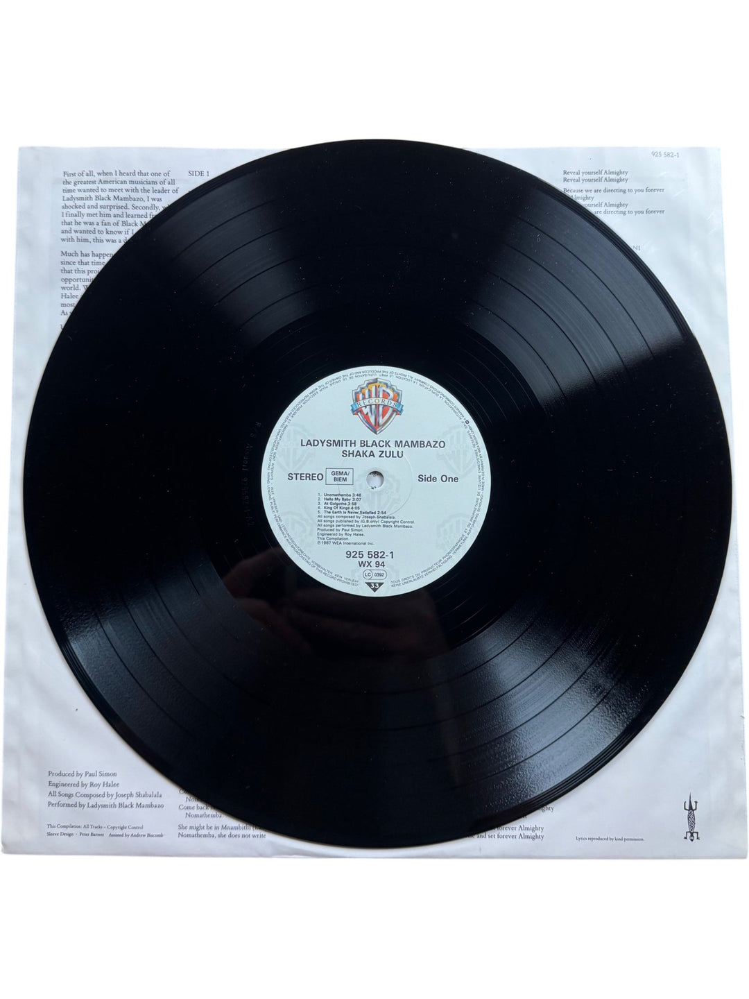Ladysmith Black Mambazo Shaka Zulu Music - Very Good