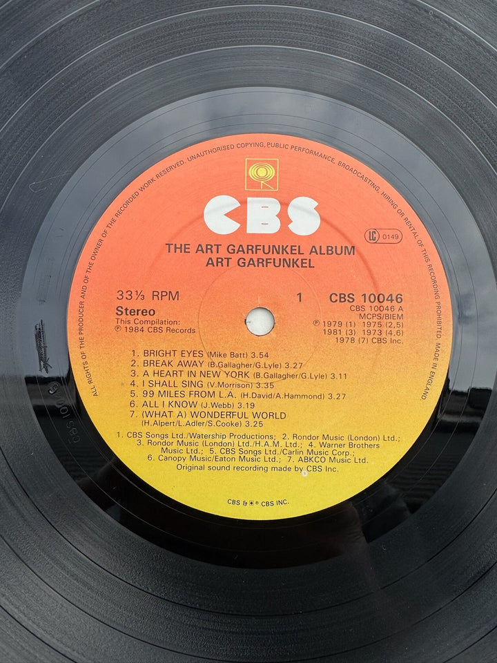 The Art Garfunkel Album Vinyl- Very Good