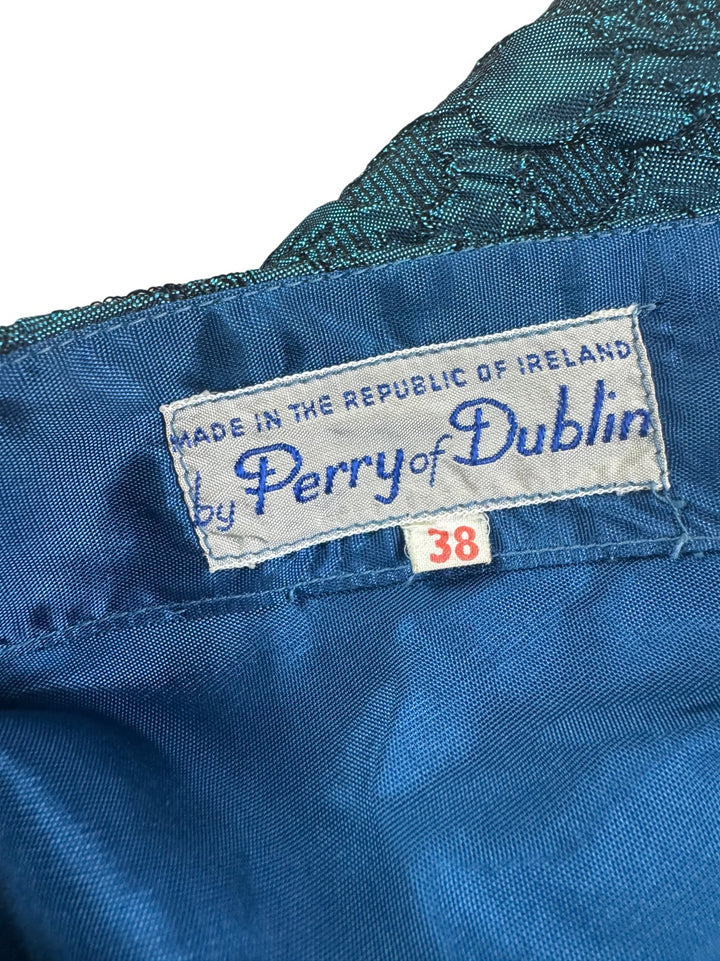 Perry Of Dublin Blue Lace Dress - S