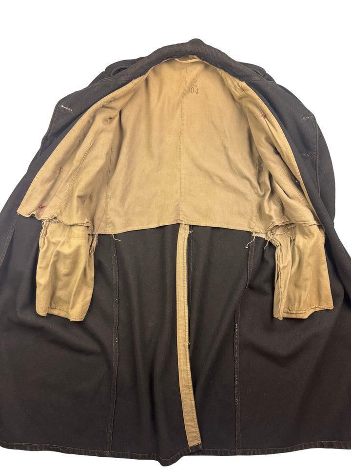1940s Swedish  Military Double Breasted Trench Coat - M