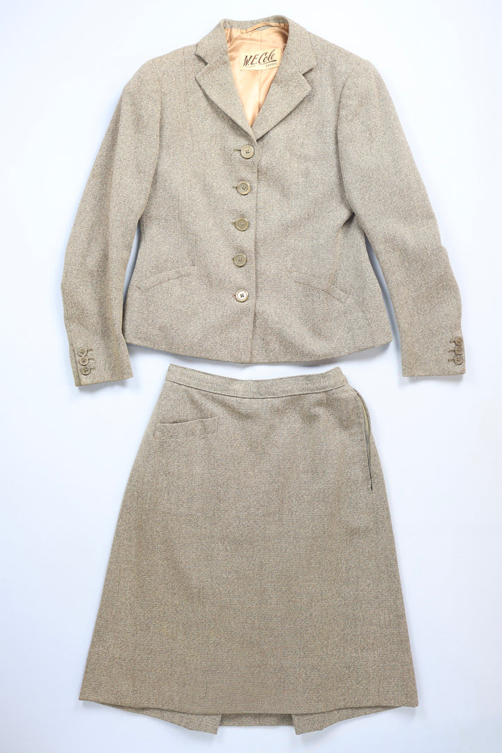 W.E Cole 1940's Two Piece Wool Suit
