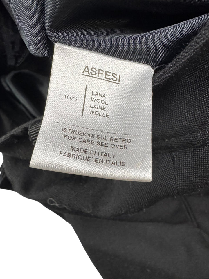 Aspesi Black Pleated Mini Skirt - W29