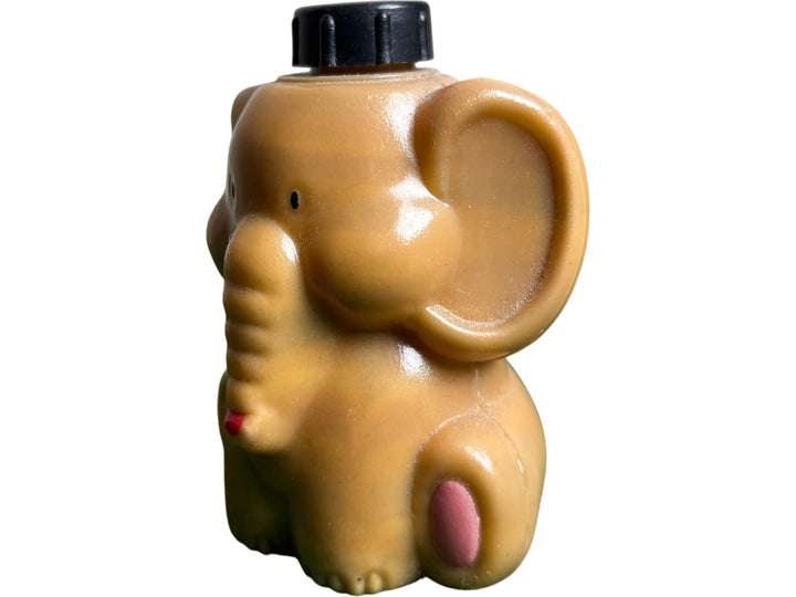 Vintage Elephant Figurine Plastic Collectable with Cap Unique Design - Think Vintage