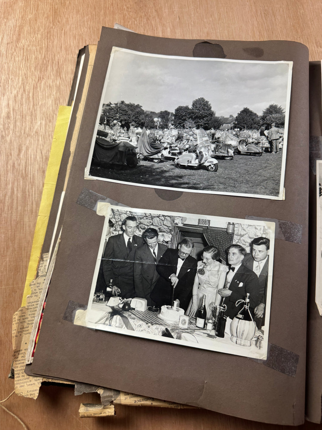 Vintage Scooter Archive Scrapbook – Original Photos, Newspaper Cuttings, Posters & Ephemera