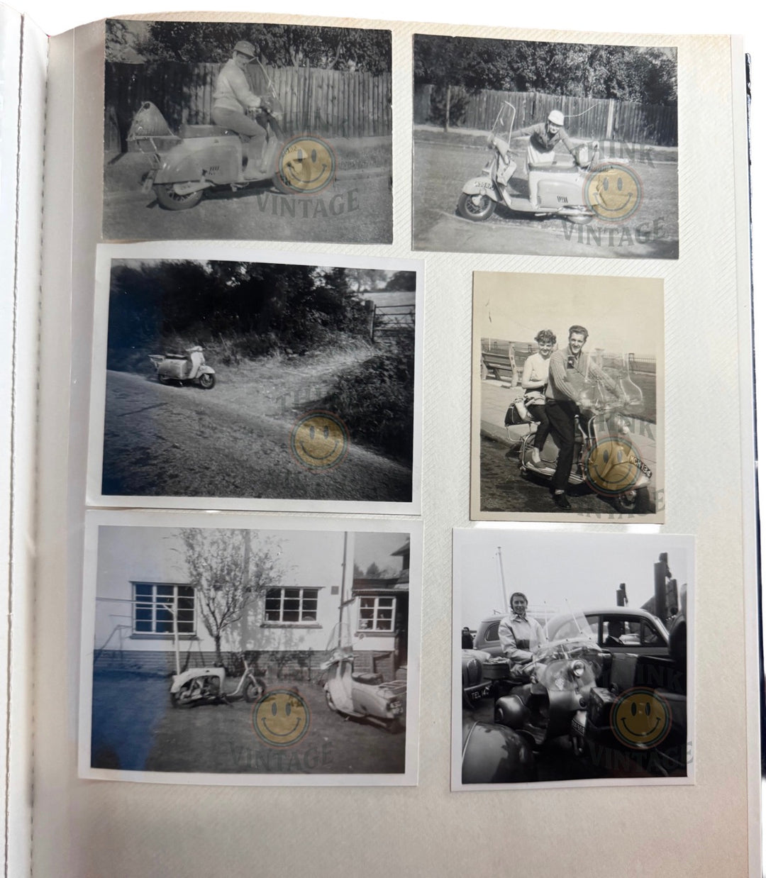 Collection of Vintage Scootering Photos & Cards