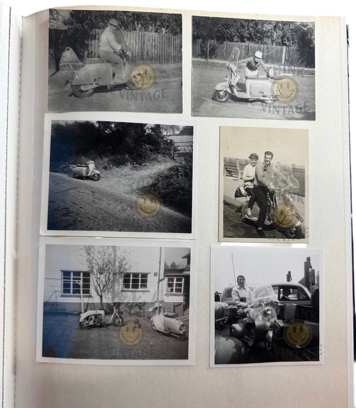 Collection of Vintage Scootering Photos & Cards