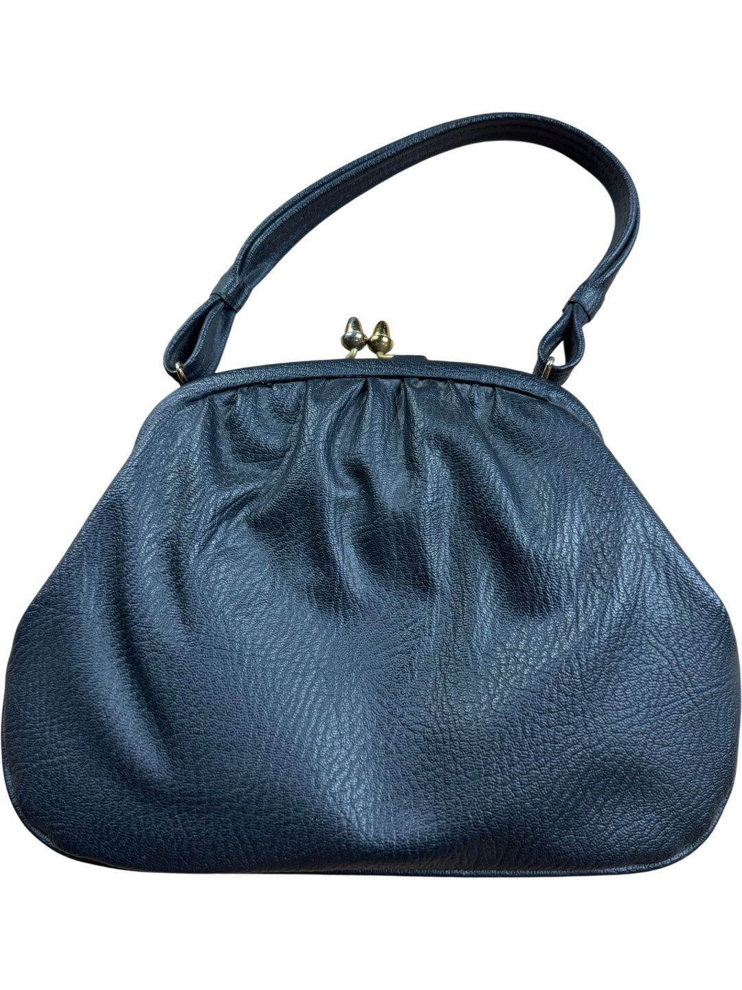 Vintage Black Leather Handbag