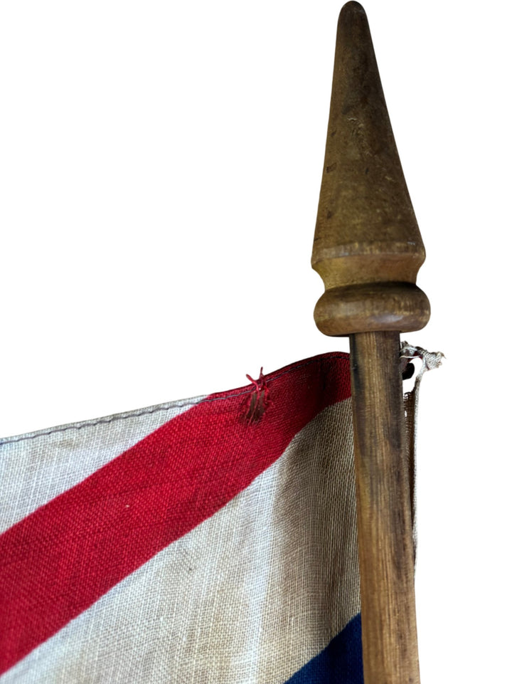 Union Jack Flag with Wooden Pole