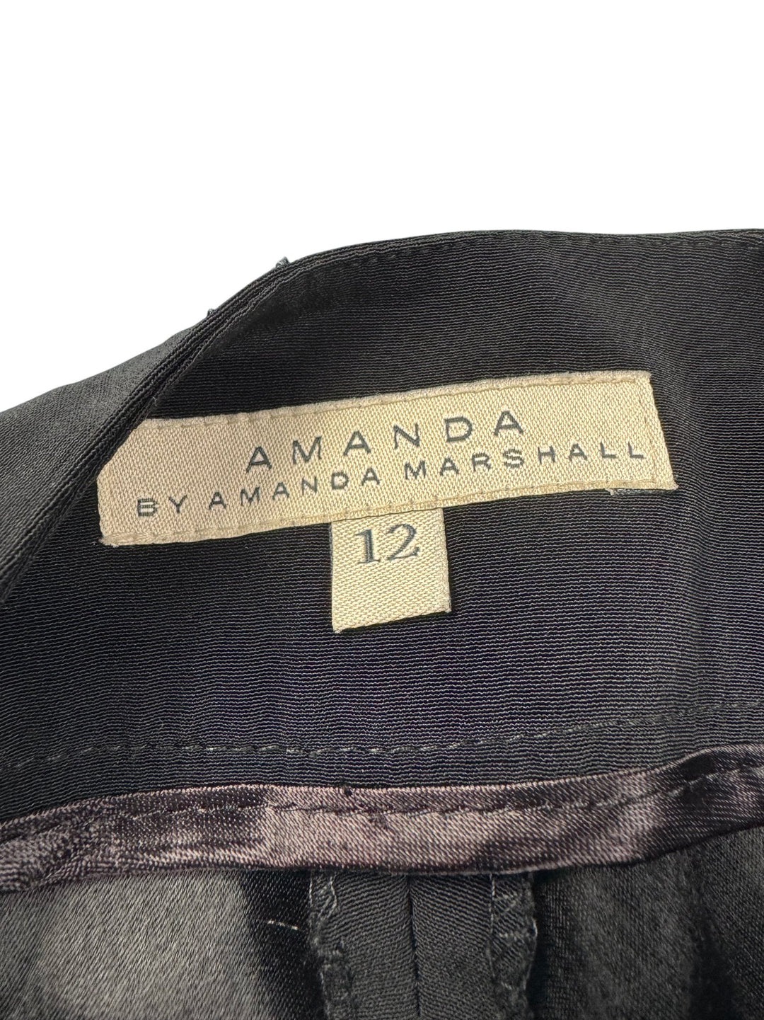 Amanda Marshall Black Straight Leg Trousers - W32