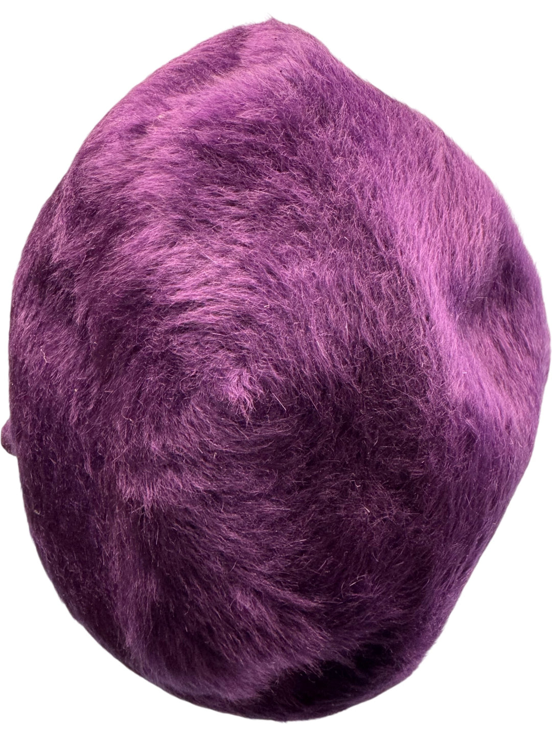 Purple Fur Beret Hat