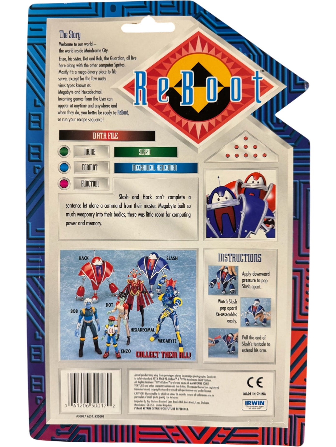 ReBoot Slash Action Figure with Pop Apart Feature