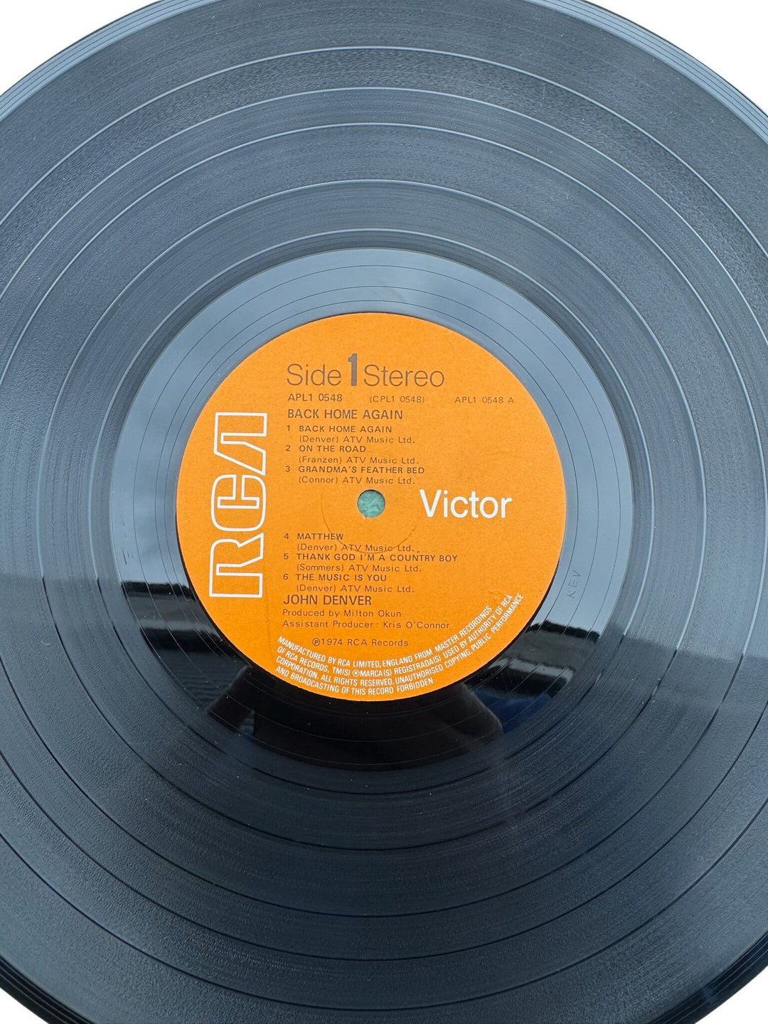 John Denver Back Home Again LP Record