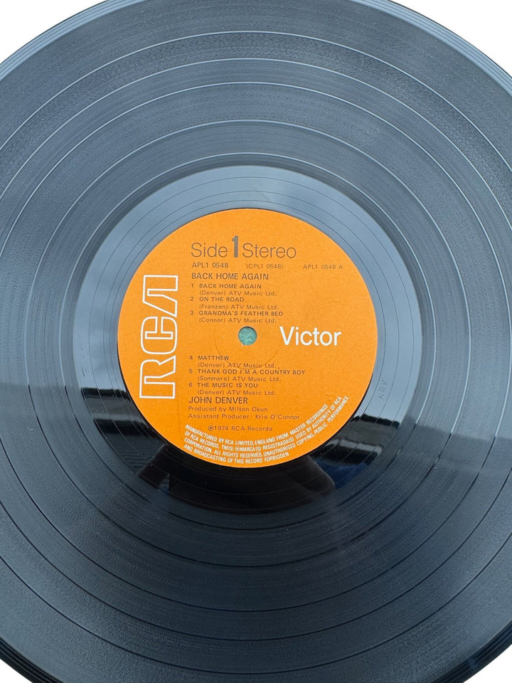 John Denver Back Home Again LP Record