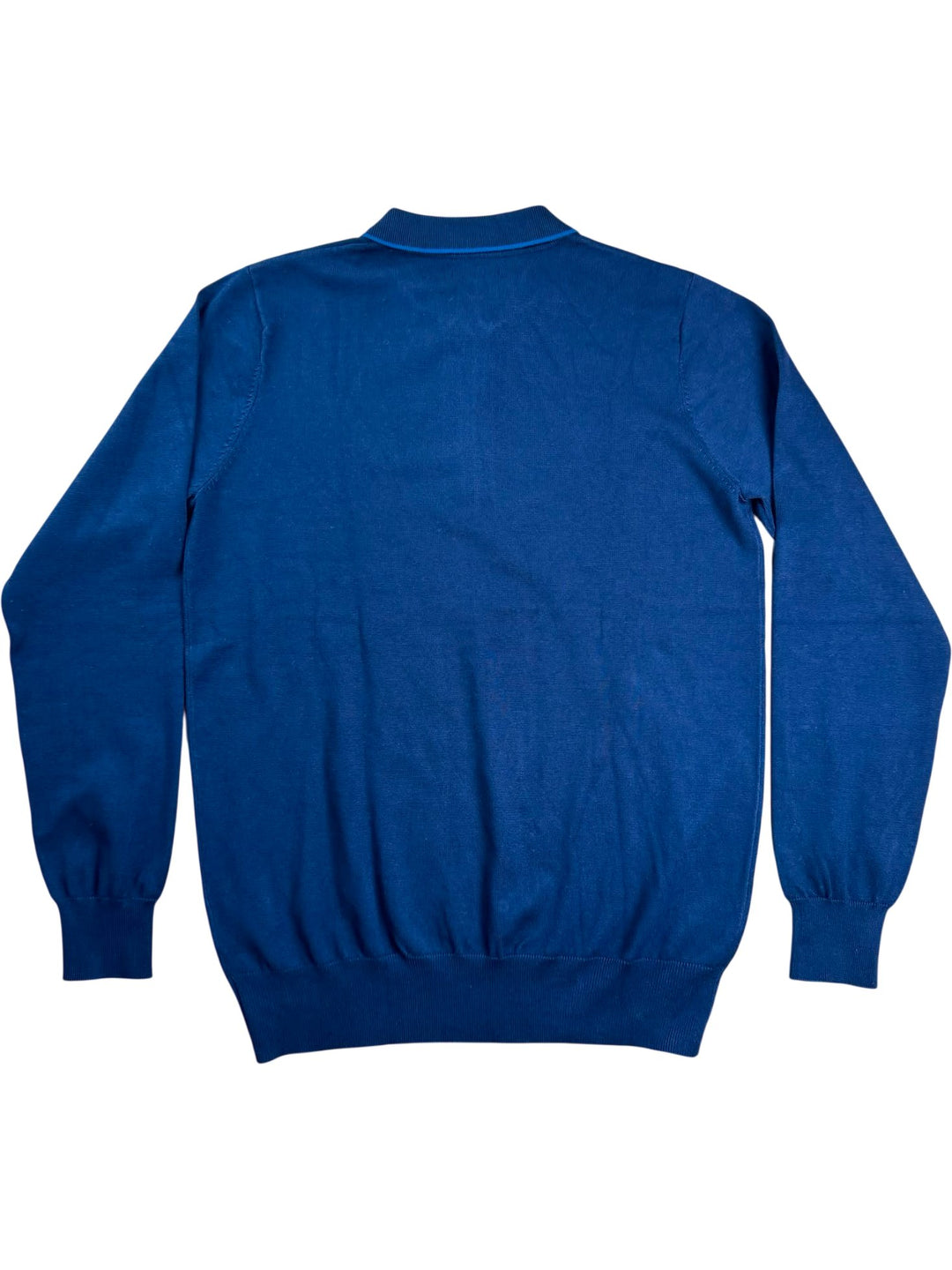 Gianni Feraud Navy Zip Collar Sweater - M